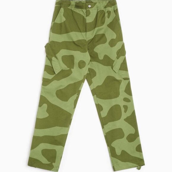 NWT Jordan Essentials Elephant Print Camo Sky Lt Olive Pant FD745-340 Sz. Small - Picture 1 of 6